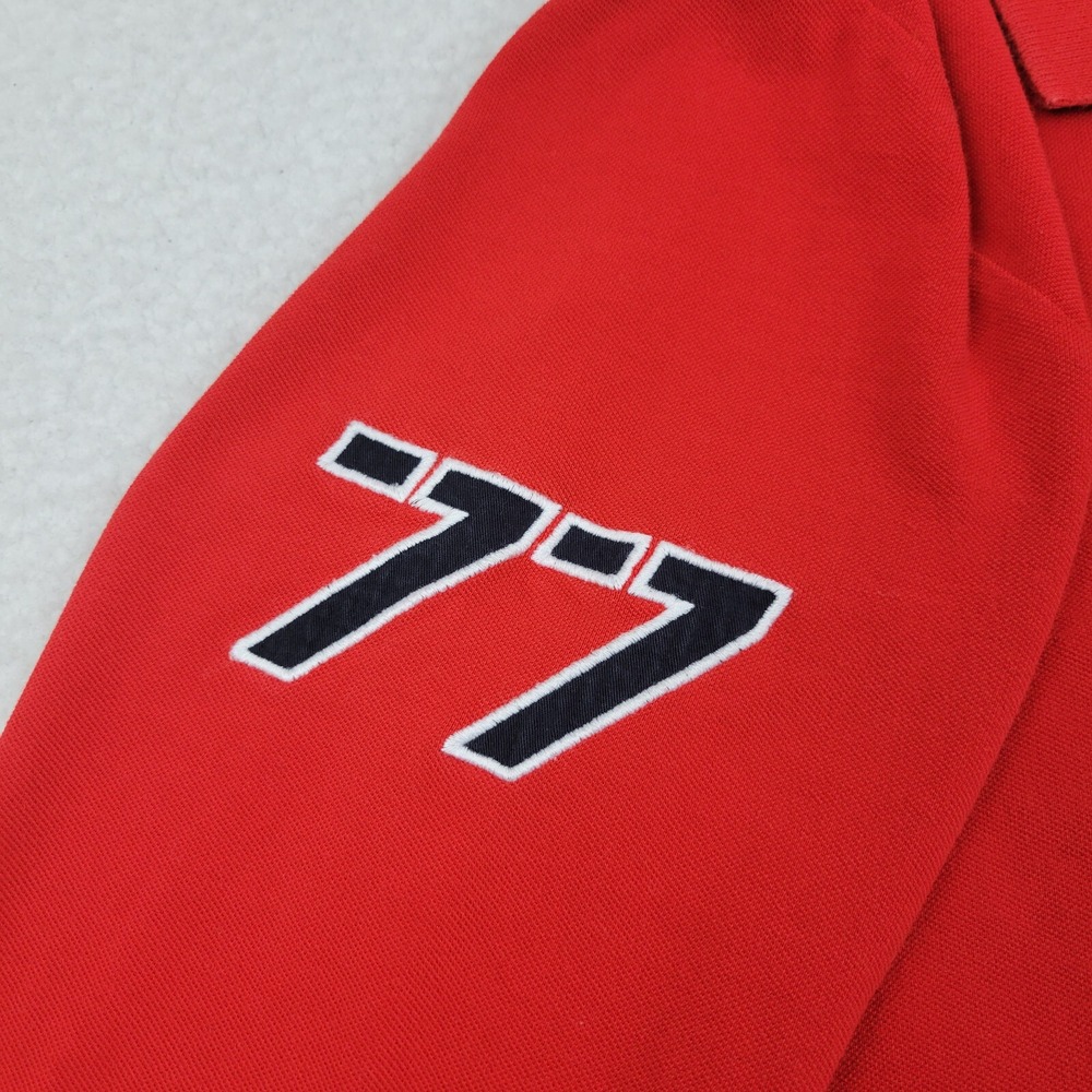 Helly Hansen HP Club Rugger Polo Mens Small S Red Long Sleeve Cotton Shirt - Picture 7 of 10